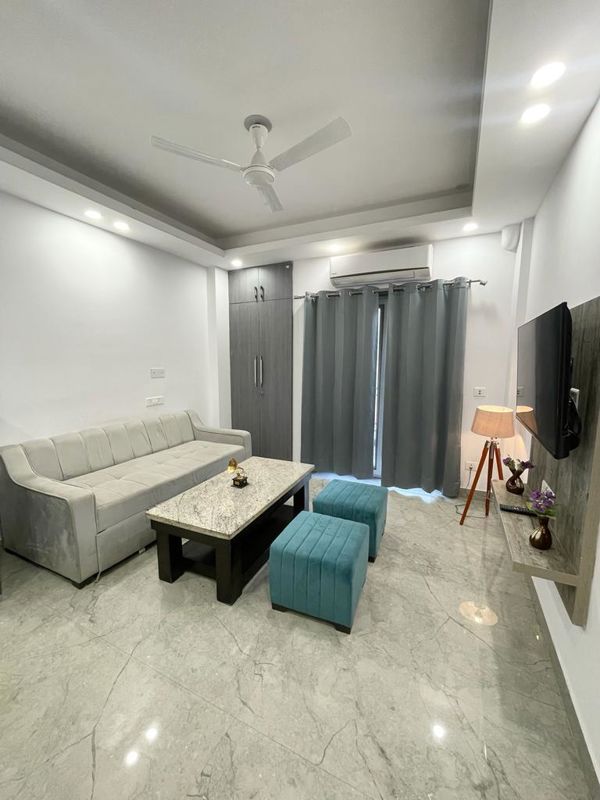 1 BHK for rent in Sector 45, Gurugram — furnished — 650 sq.ft