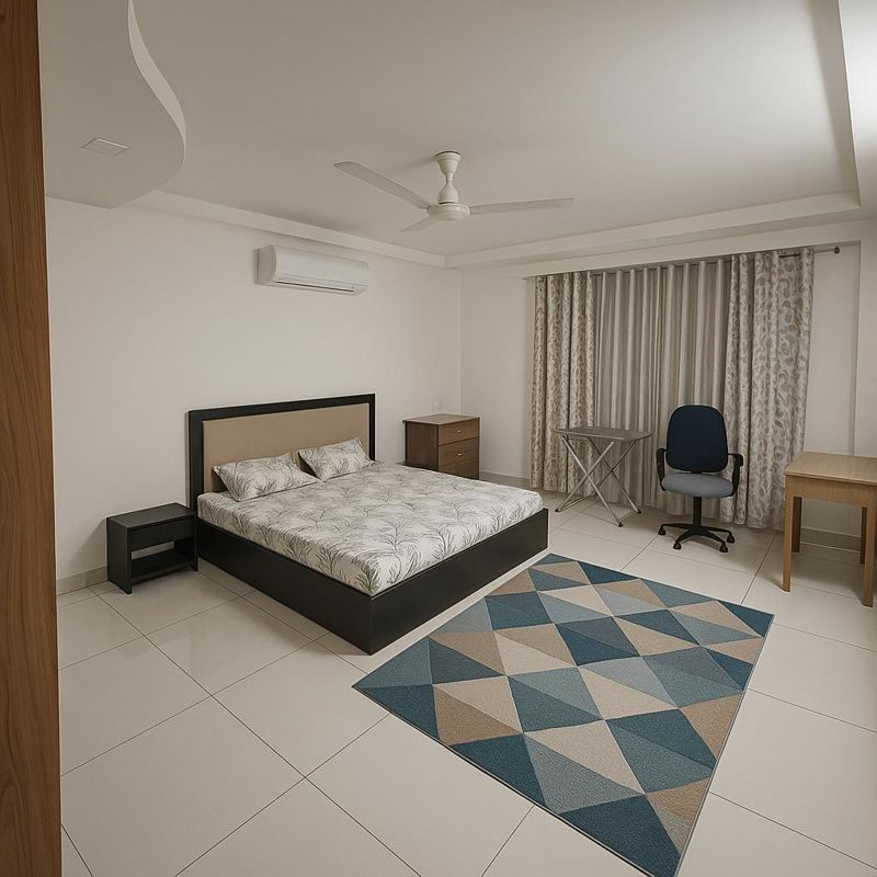 1 BHK for rent in South City 2, Gurugram — semi-furnished — 1200 sq.ft — Auram Floor