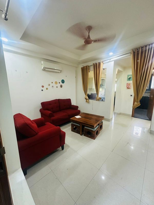 1 BHK for rent in Sushant Lok ii, Gurugram — furnished — 600 sq.ft