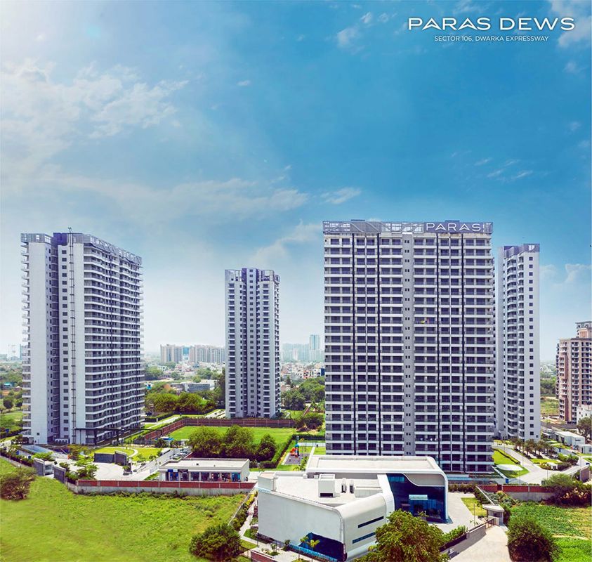 2 BHK for rent in Sector 106, Gurugram — semi-furnished — 1385 sq.ft — Paras Dews