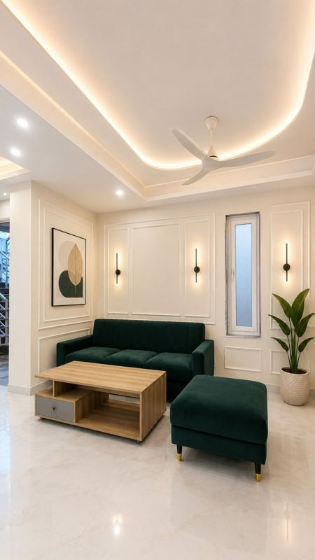 2 BHK for rent in Sector 53, Gurugram — furnished — 1200 sq.ft — DLF Exclusive Floors
