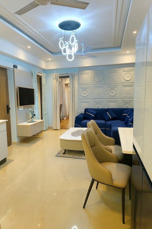 3 BHK for rent in Gwal Pahari, Gurugram — semi-furnished — 1450 sq.ft — Suncity Vatsal Valley