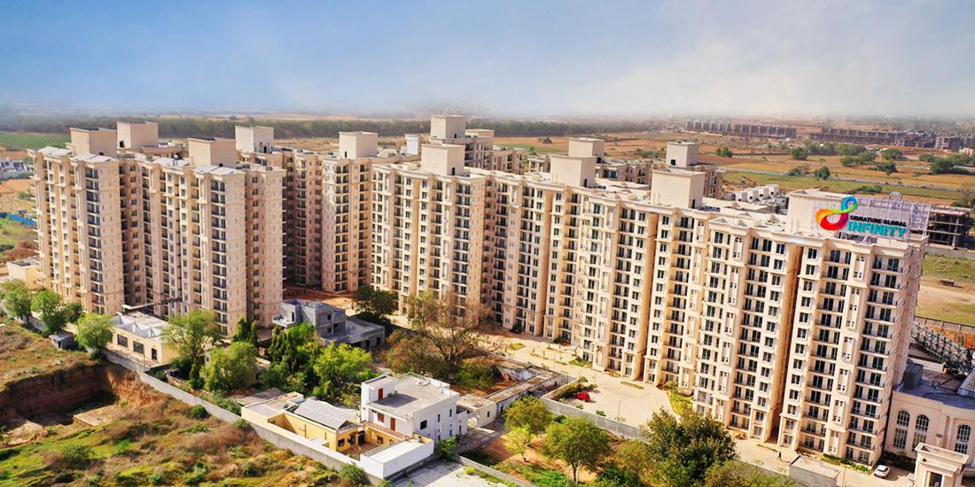 3 BHK for rent in Sector 36, Gurugram — semi-furnished — 645 sq.ft — Signature Global The Serenas