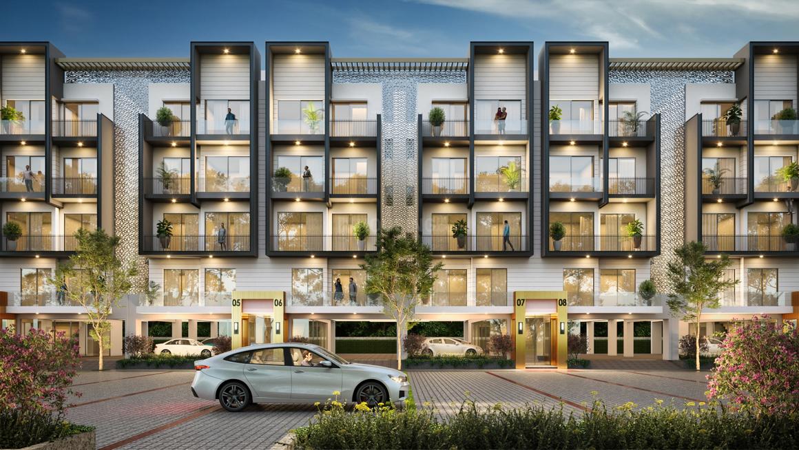 3 BHK for rent in Sector 61, Gurugram — semi-furnished — 1150 sq.ft — Smartworld Orchard