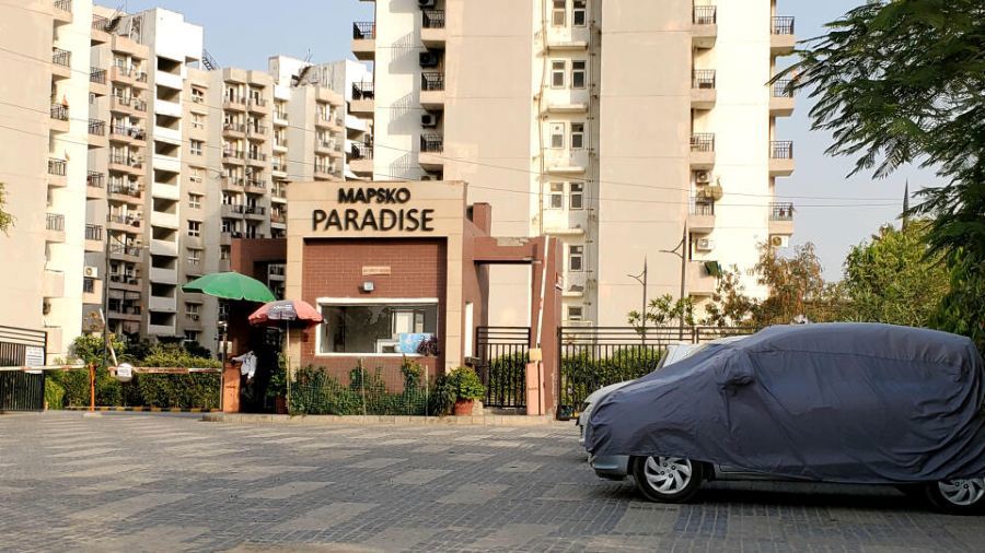 3 BHK for rent in Sector 83, Gurugram — semi-furnished — 1340 sq.ft — Mapsko Paradise