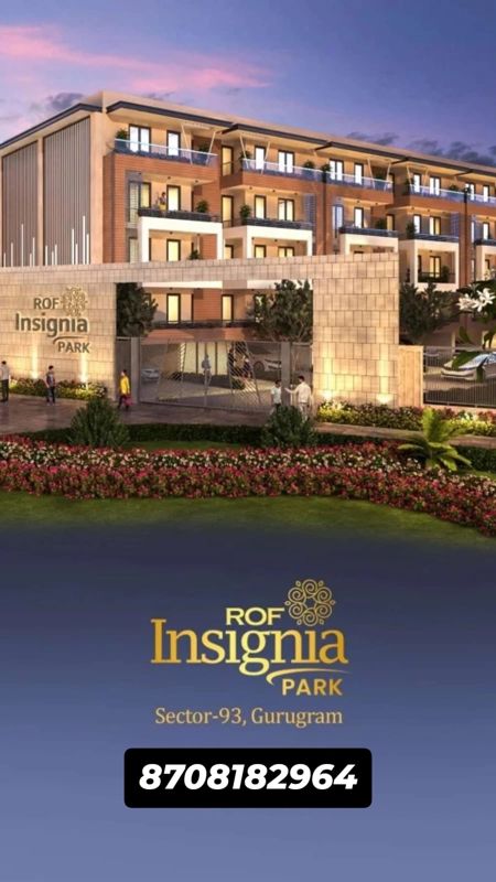 3 BHK for rent in Sector 93, Gurugram — semi-furnished — 1550 sq.ft — ROF Insignia Park
