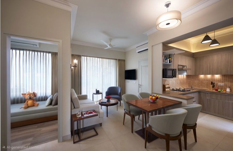 3 BHK for rent in Sohna Sector 33, Gurugram — furnished — 1230 sq.ft — Central Park Flower Valley