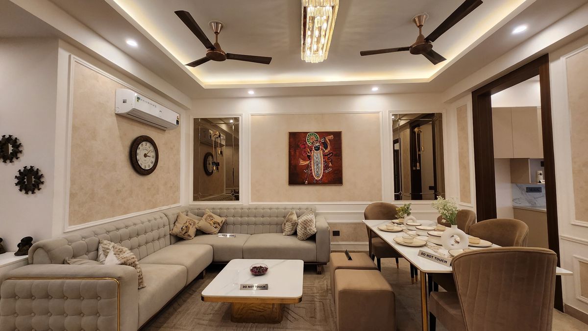 3 BHK for rent in Sohna Sector 35, Gurugram — semi-furnished — 1230 sq.ft — NKV Golden Avenue