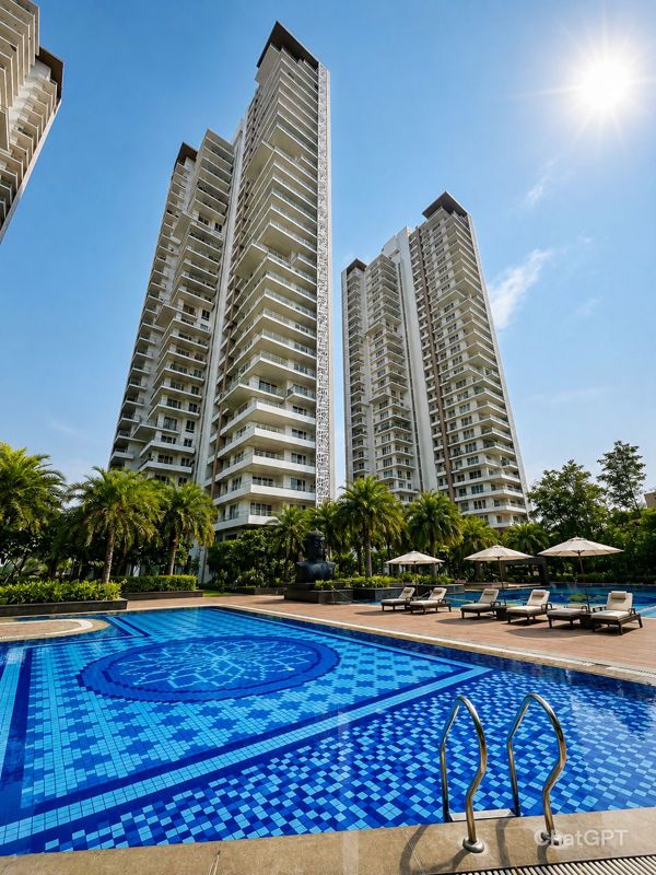 4 BHK for rent in Sector 104, Gurugram — furnished — 2400 sq.ft — Puri Emerald Bay