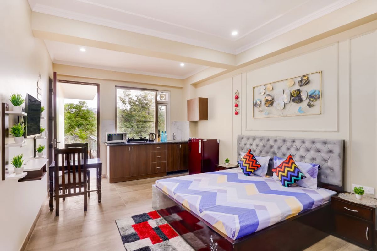 1 RK for rent in Sector 15 ii, Gurugram — furnished — 464 sq.ft